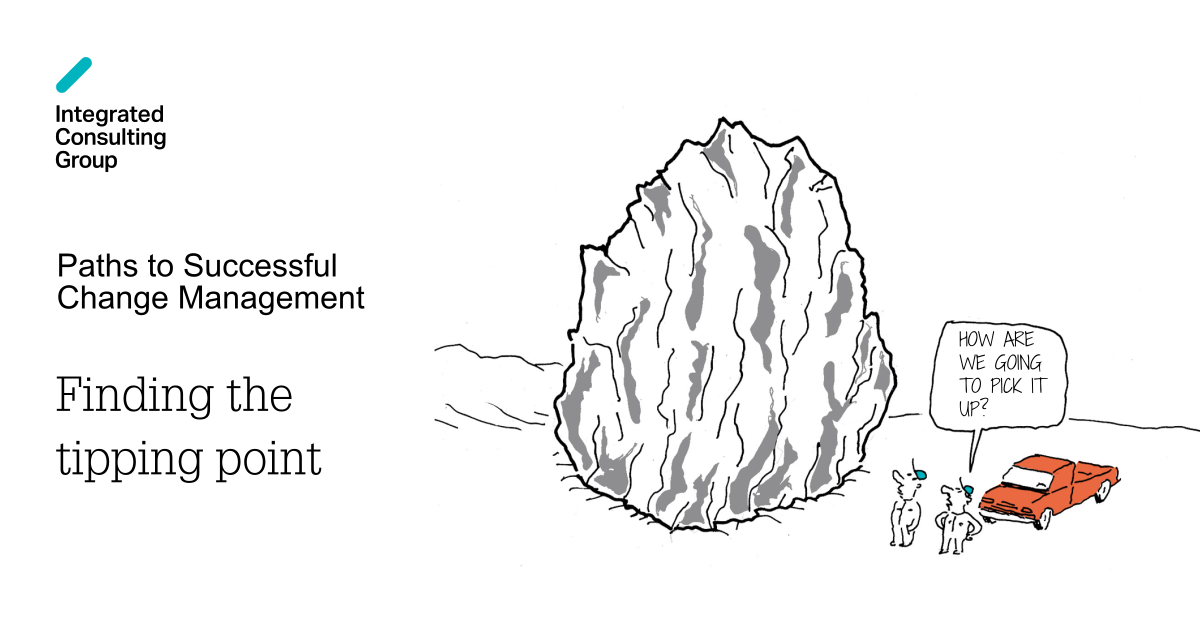 Finding the tipping point Adventure Change Management ICG
