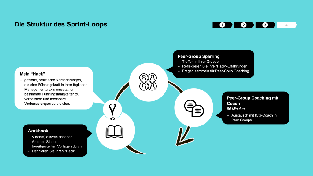 Grafische Darstellung der Struktur des Sprint-Loops