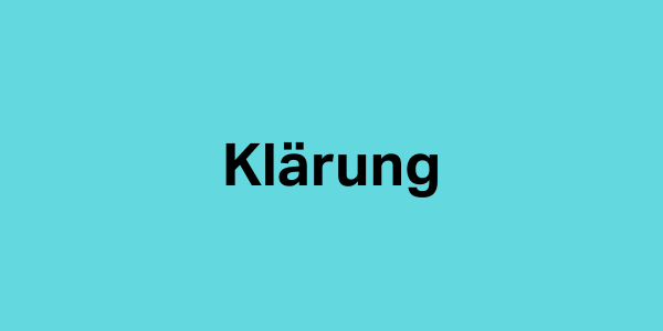 Klärung