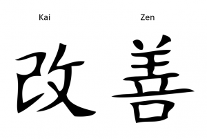 Kaizen - zápis v kanji